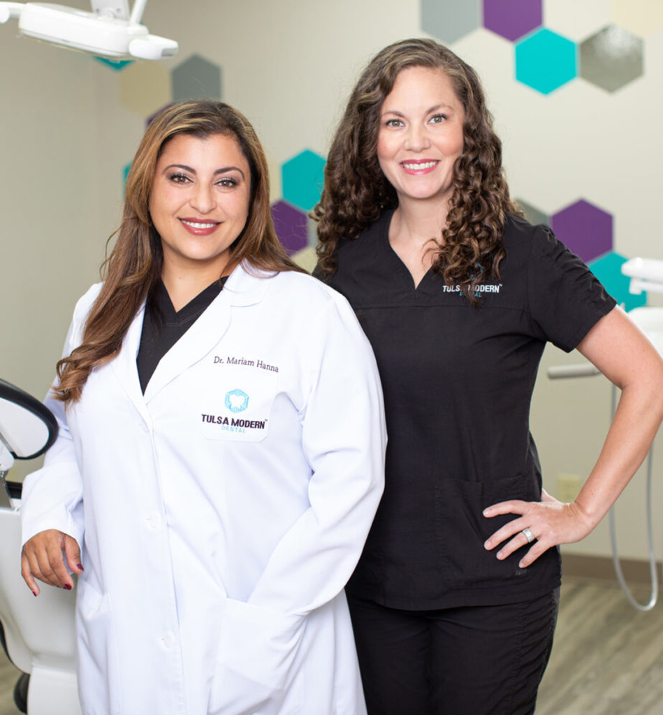 Dr. Hanna and staff member
